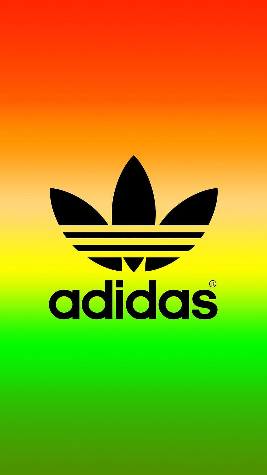 adidas Logo Rasta Color iPhone, adidas rasta HD phone wallpaper