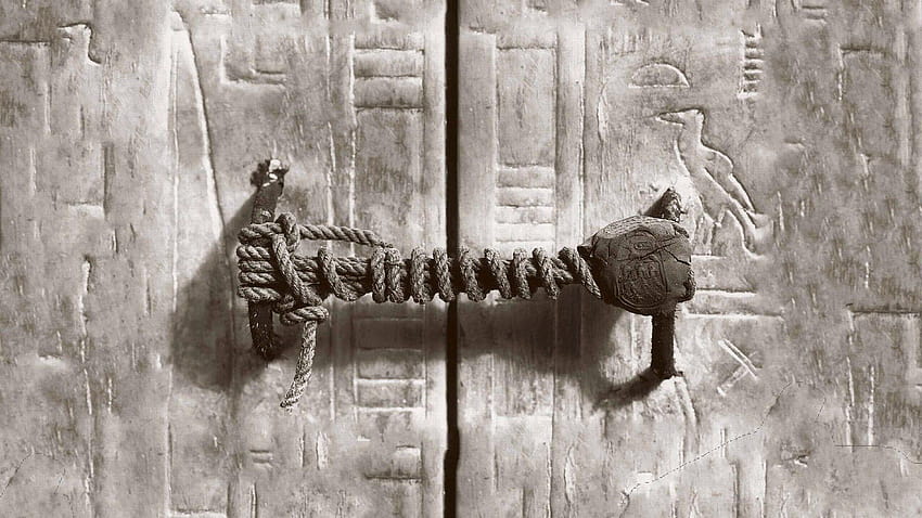 Seal of Tutankhamun sarcophagus. Unbroken for more than 3000 years. : HD wallpaper