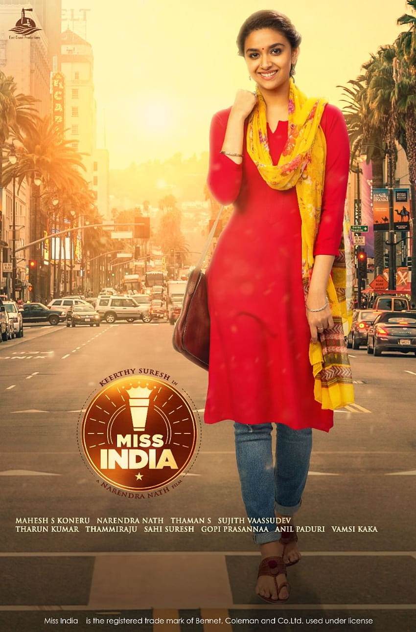 ミス・インディア、ボリウッド映画のポスター HD電話の壁紙
