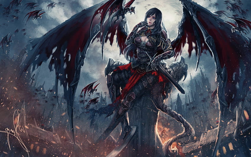 Cool Demon Posted By Sarah Anderson Female Devil Hd Wallpaper Pxfuel