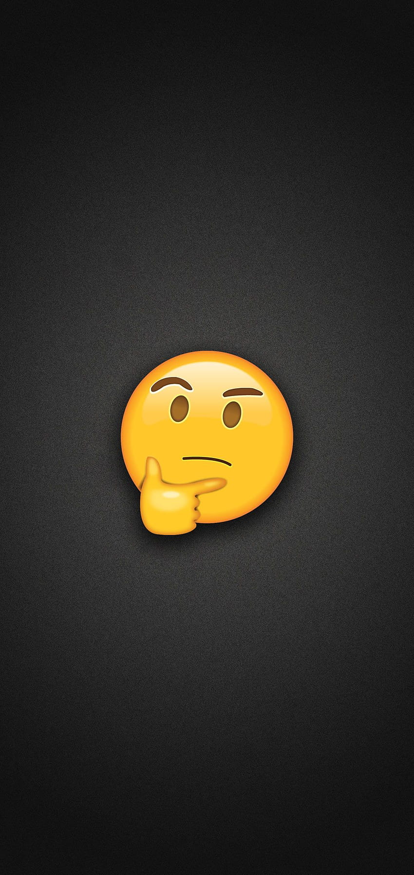 Emoji pensant posté par Sarah Peltier, mème emoji pensant Fond d'écran de téléphone HD