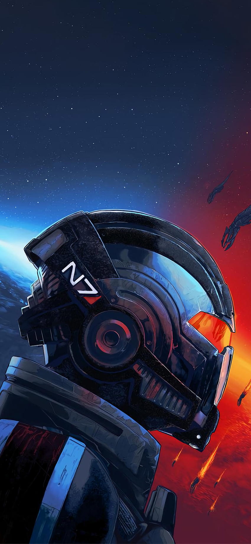 Edición legendaria de Mass Effect [2611x5660] : Móvil, edición legendaria de fondo de pantalla del teléfono