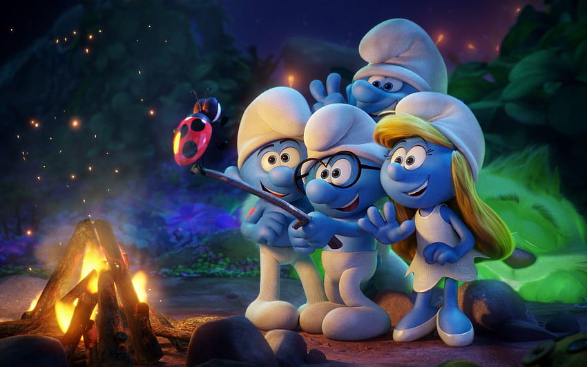 Smurf, animation HD wallpaper