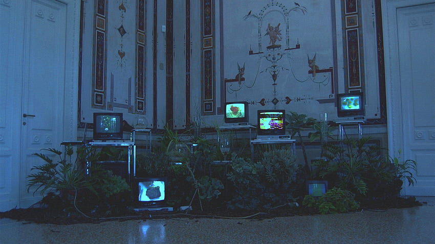 vaporwave, VHS, TV, Herbarium, Distortion, Indoors / and Mobile Backgrounds HD wallpaper