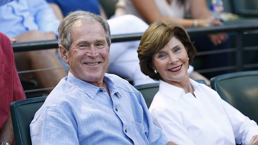 George W. Bush welcomes new US citizens at ceremony in Dallas, laura bush HD wallpaper