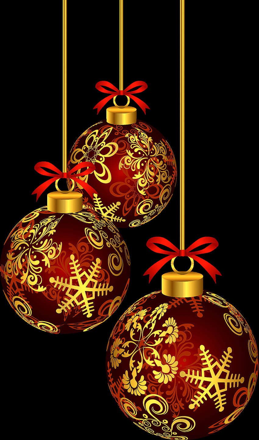 Christmas New Year golden ball, christmas golden balls HD phone wallpaper