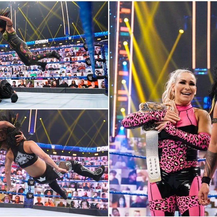 新しい WWE 女子タッグチーム チャンピオンが SmackDown で戴冠 HD電話の壁紙
