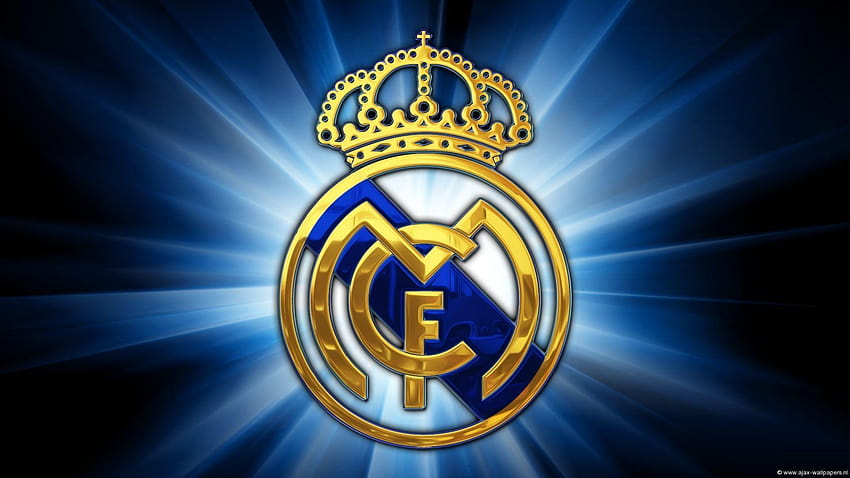 Real Madrid Logo, real madrid flag HD wallpaper