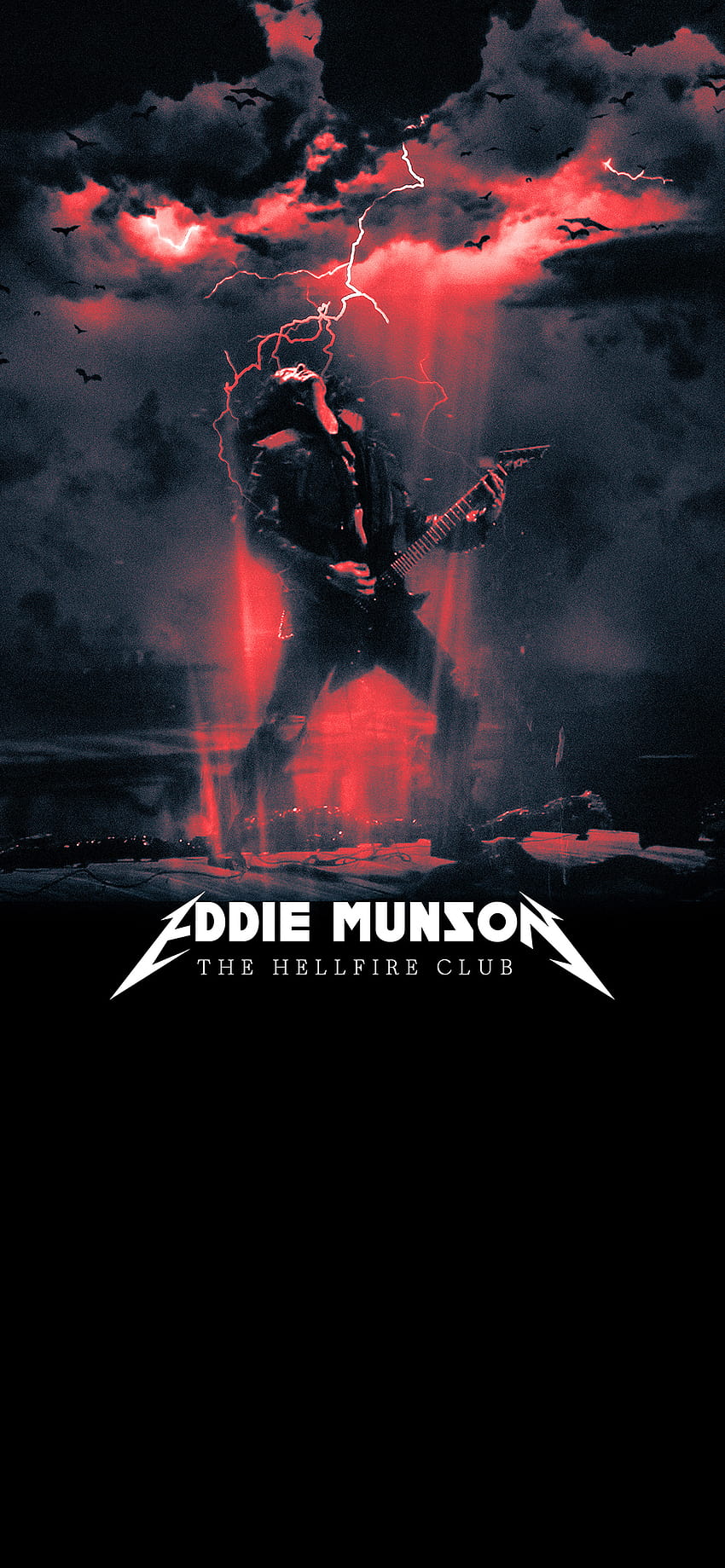 Eddie Munson iPhone, Eddie Munson Gitarre HD-Handy-Hintergrundbild
