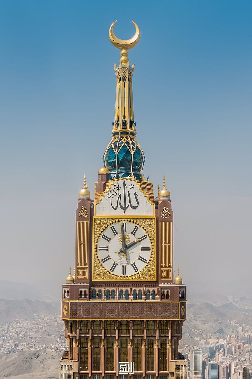 Torre della Mecca, torre dell'orologio reale della Mecca Sfondo del telefono HD