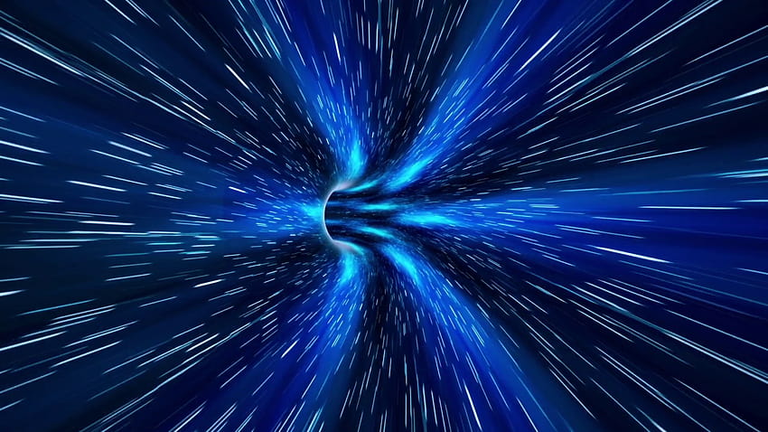 Abstrakcyjna sci-fi Przestrzeń kosmiczna Tunel czasoprzestrzenny Podróż w czasie Zapętlony ruch [1920x1080] na telefon komórkowy i tablet, pętla czasowa Tapeta HD