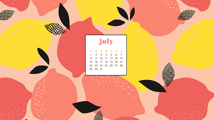 your summery and July 2018 calendar, 2021 calendars HD wallpaper