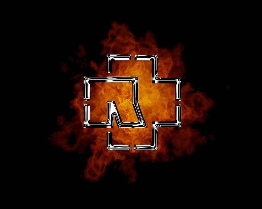 Високо качество на Rammstein, лого на Rammstein HD тапет