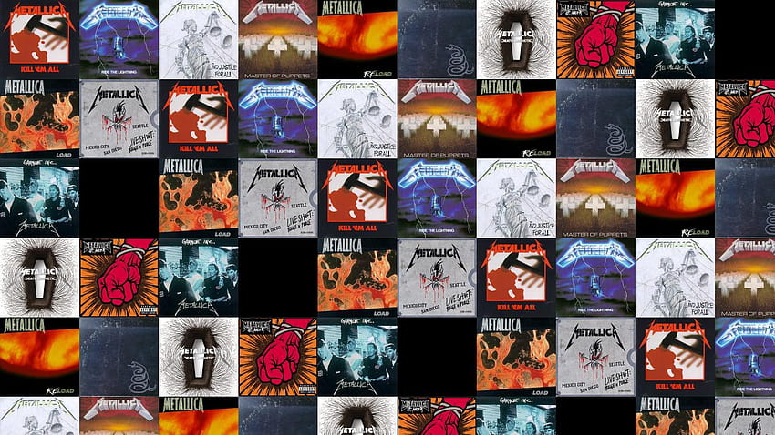 Metallica Kill Em All RIDE THE LIGHTING Justice « Tiled HD wallpaper