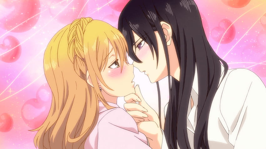139 Yuri, yuri anime kissing HD wallpaper