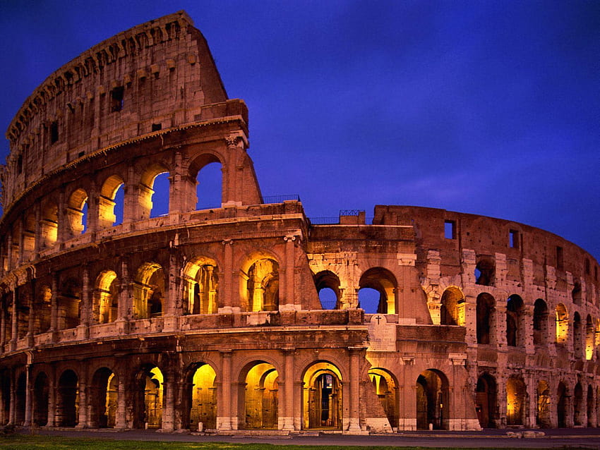 The Colosseum Rome Italy, the roman colosseum HD wallpaper