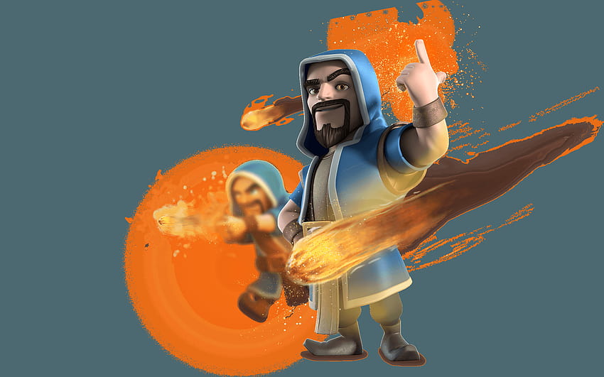 clash of clans wizard wallpaper
