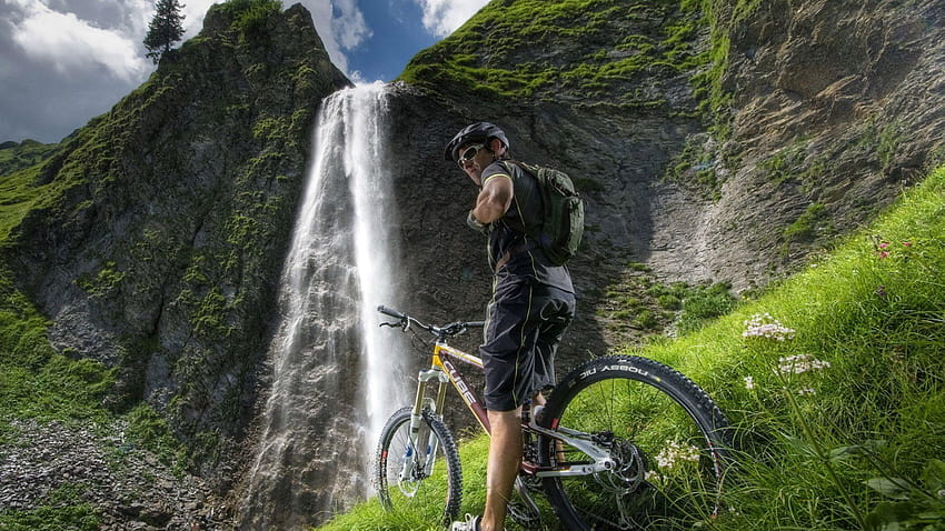 Mountain Bike Nature, mountain biking HD wallpaper