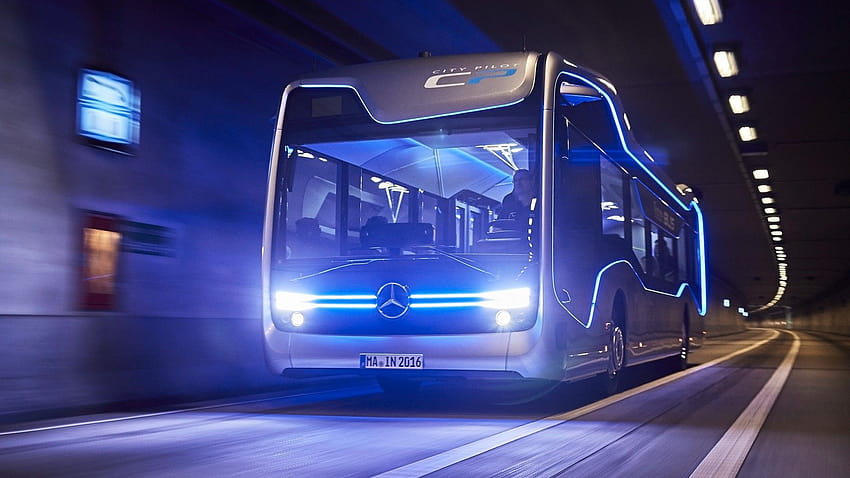 Future Bus, Mercedes Benz, Electric Bus, Autonomous, , Automotive / Editor's Picks, tourist bus HD wallpaper