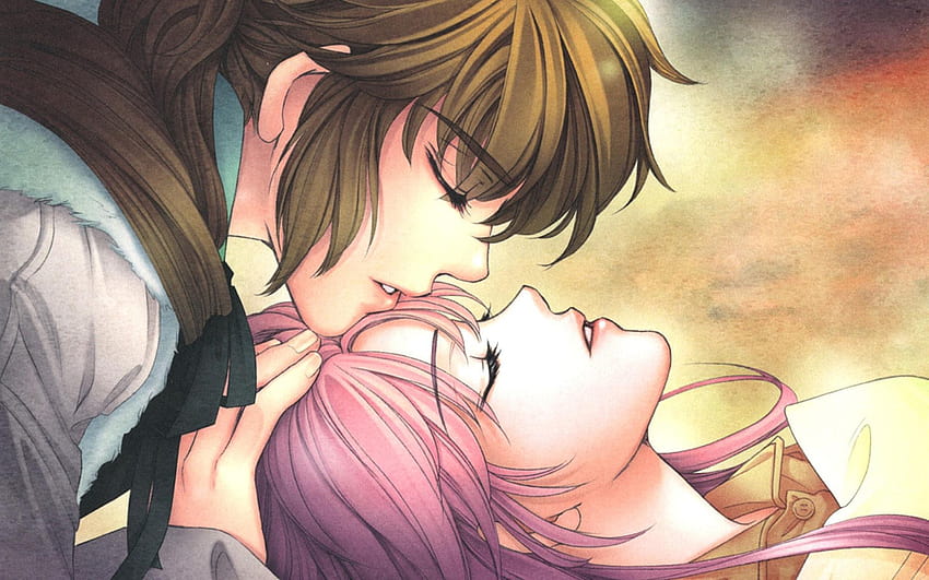 Forehead Kiss, kisses anime HD wallpaper