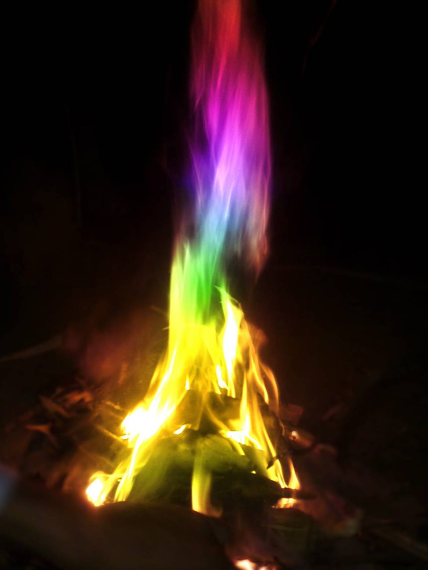 Rainbow Fire by JANASKHAN815 ...zedge HD phone wallpaper