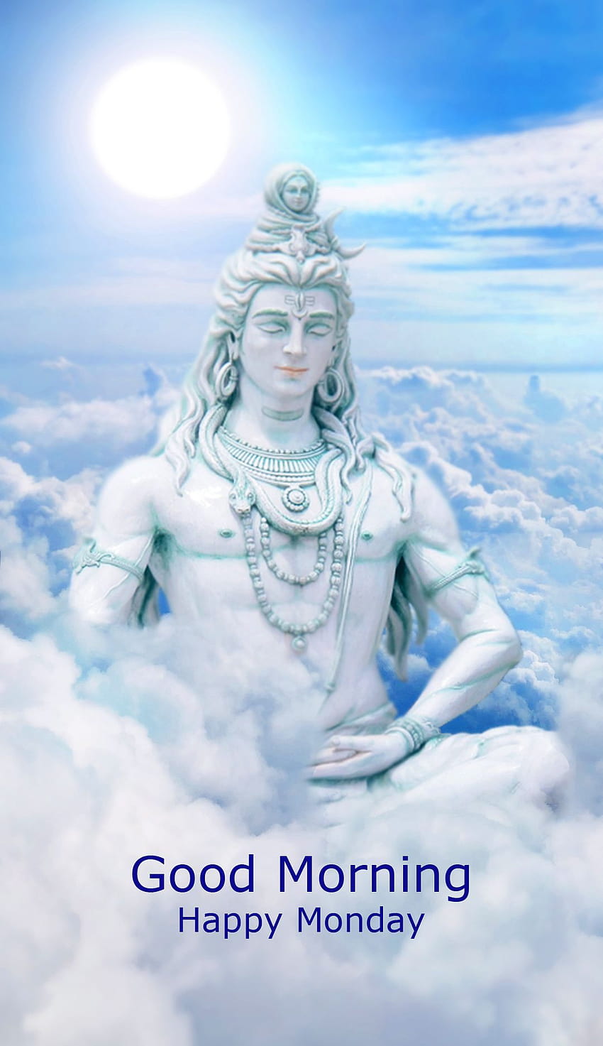 Lord Mahadev Good Morning Happy Monday และ สวัสดีเช้าวันจันทร์ วอลล์เปเปอร์โทรศัพท์ HD