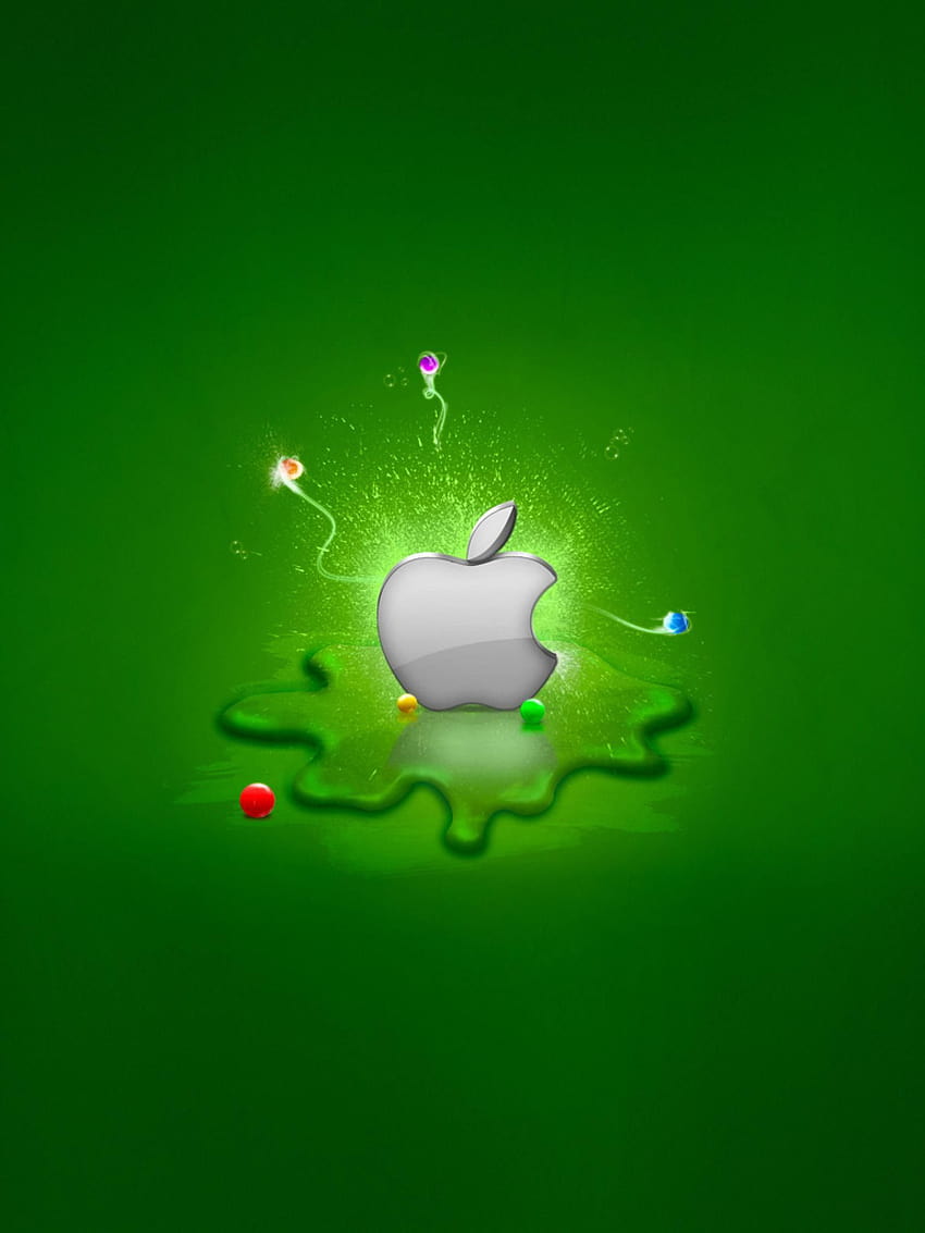 Green Fantasy Apple Logo Ipad, iphone green logos HD phone wallpaper