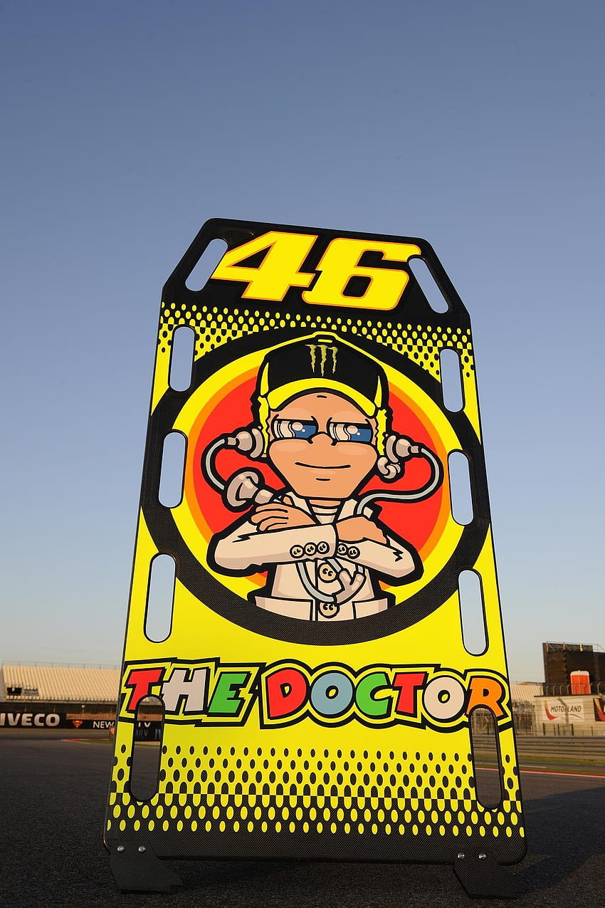 Valentino Rossi to Use Aluminum Chassis at Aragon GP, vr46 cartoon iphone HD phone wallpaper