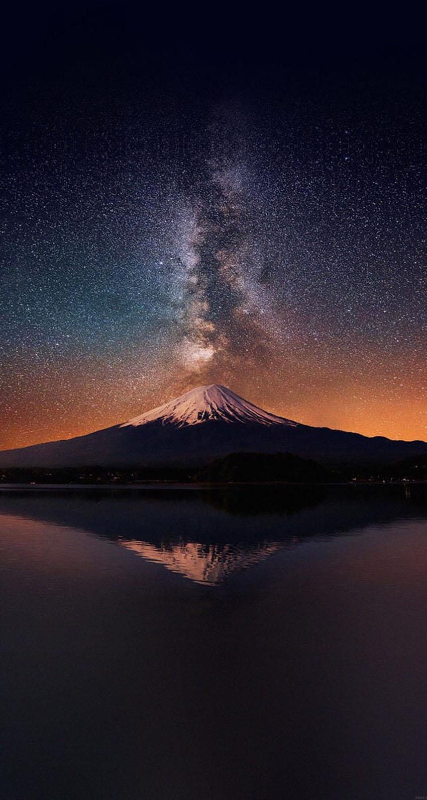 Voie lactée sur le mont Fuji Fond d'écran de téléphone HD