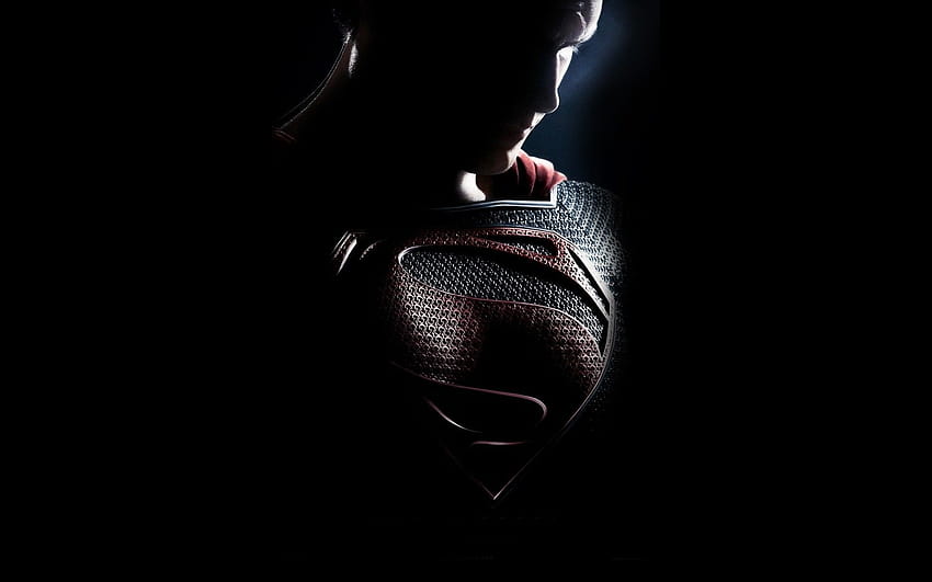 Тъмен Супермен, супермен с черен костюм HD тапет