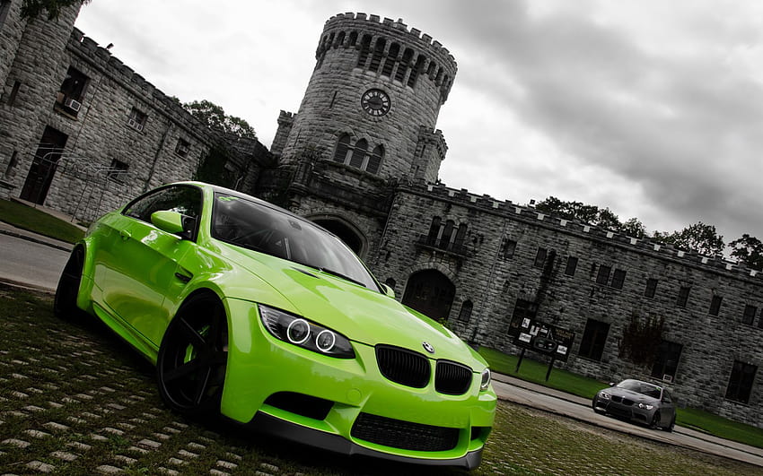 Green BMW M3, bmw modified HD wallpaper