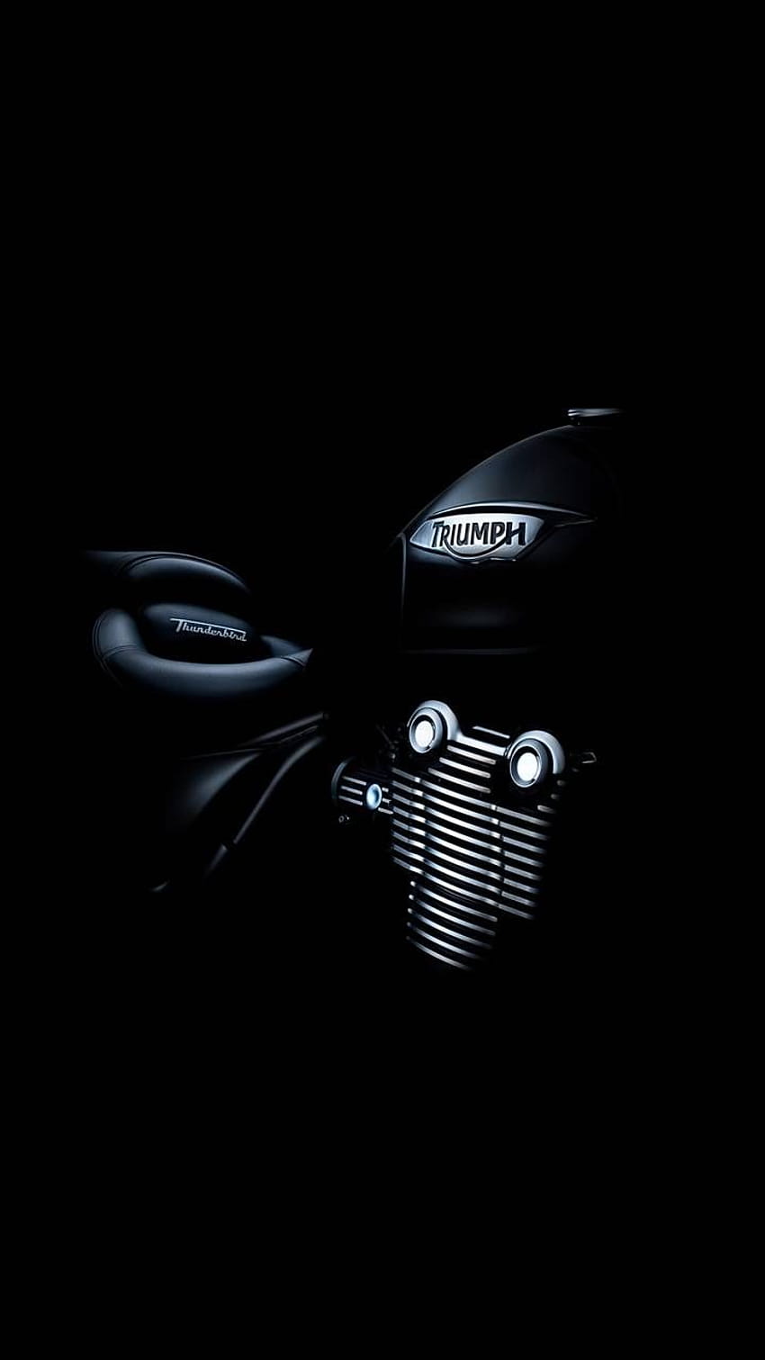 Triumph bike by counter4bit, amoled motorcycle HD phone wallpaper
