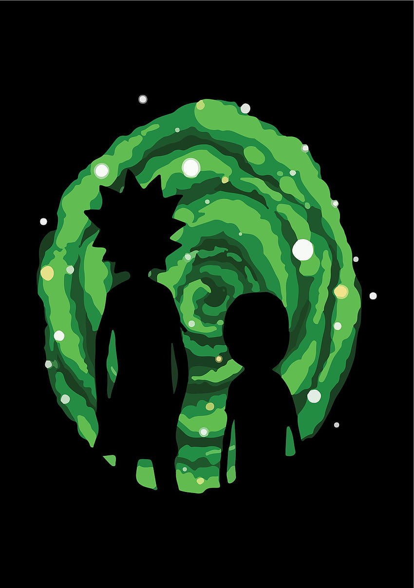 Rick And Morty Poster, rick and morty portal iphone HD phone wallpaper