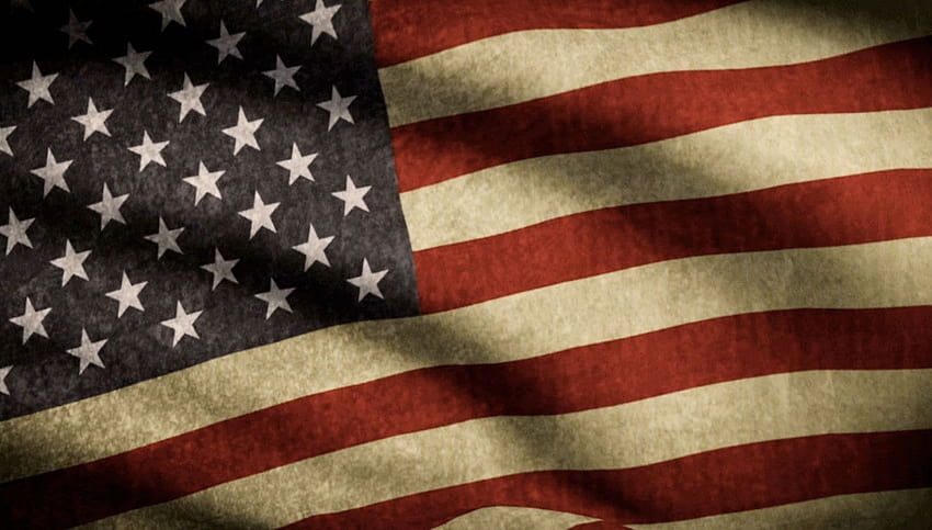 소박한 미국 국기, 미국 국기 컴퓨터 HD 월페이퍼