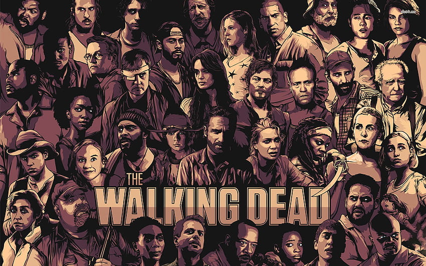 The Walking Dead Art, шоуто на живите мъртви HD тапет