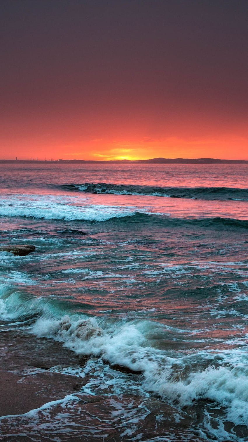 Summer Iphone Sunset Beach, surf at sunset HD phone wallpaper | Pxfuel