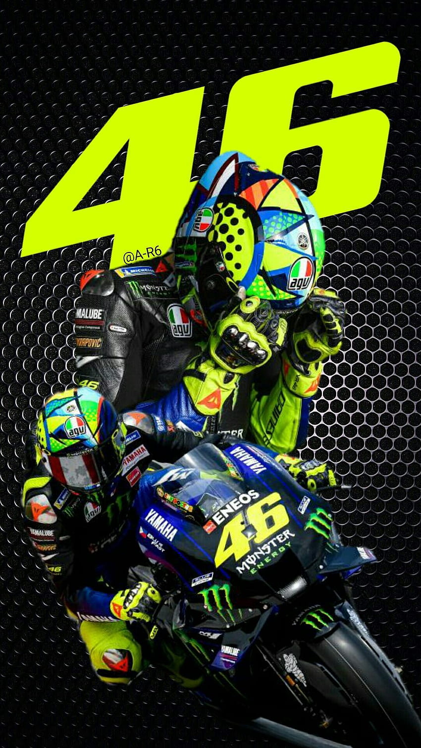 46 Valentino Rossi-Logo im Jahr 2021, vr46 2021 HD-Handy-Hintergrundbild