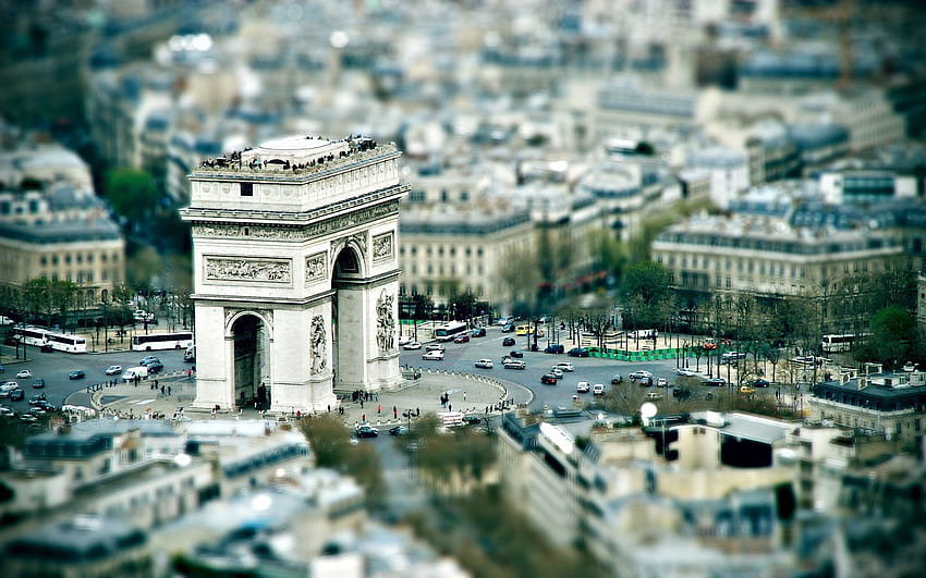 триумфалната арка в Париж HD тапет
