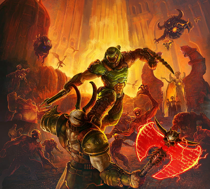 Doom Eternal, Nintendo Switch, giochi per PC, Xbox One Sfondo HD