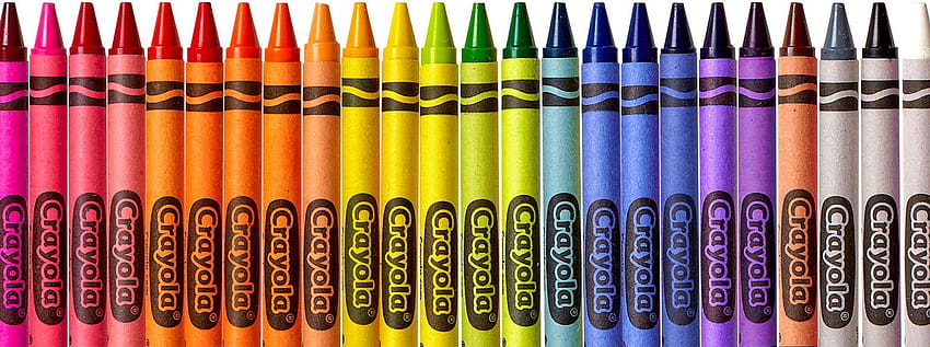 Crayons White Backgrounds, crayons background HD wallpaper