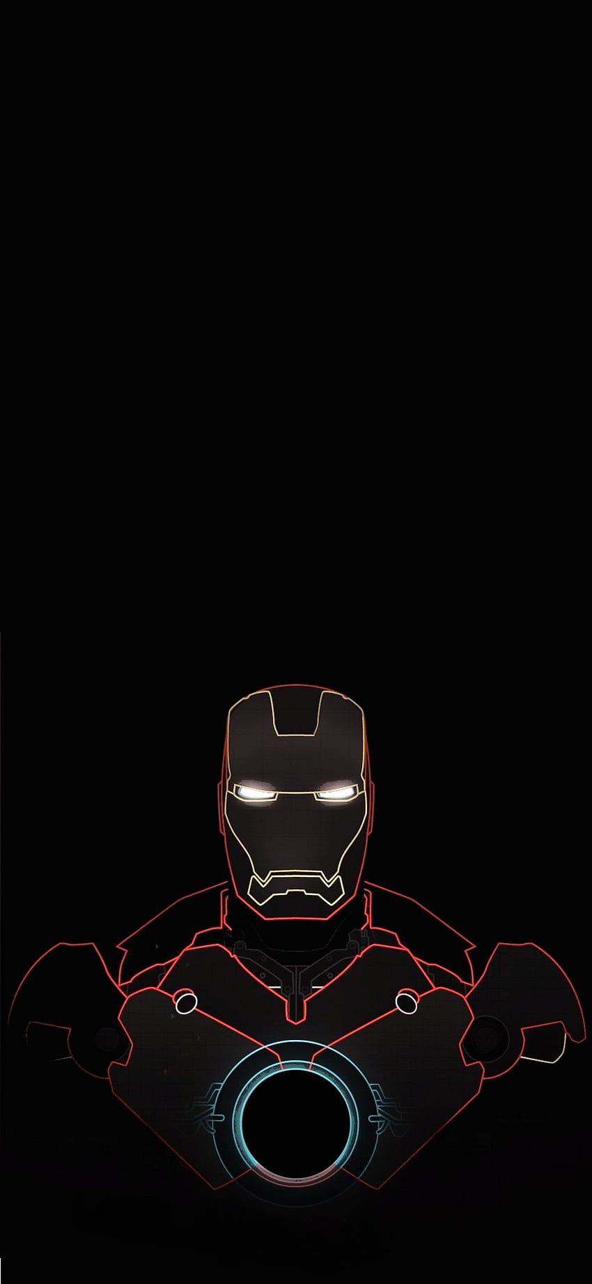 Can someone align this iron man lock screen to the, android black iron man HD phone wallpaper