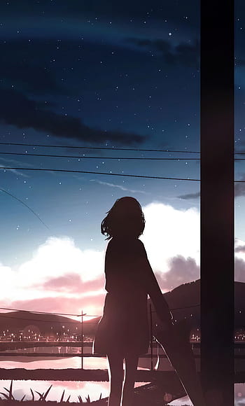 Anime girl alone standing HD wallpapers | Pxfuel