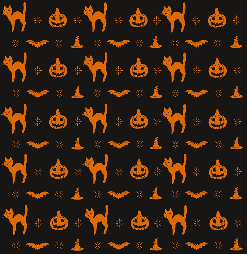 할로윈 패턴 – 축제, 할로윈 박쥐 HD 전화 배경 화면