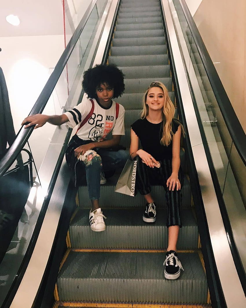 Riele Downs, Lizzy Greene: Staircase to ... HD phone wallpaper