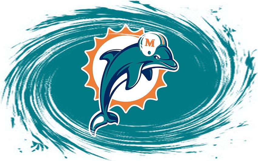 โลโก้ NFL Miami Dolphins 2018 ในฟุตบอล, Miami Dolphins nfl วอลล์เปเปอร์ HD