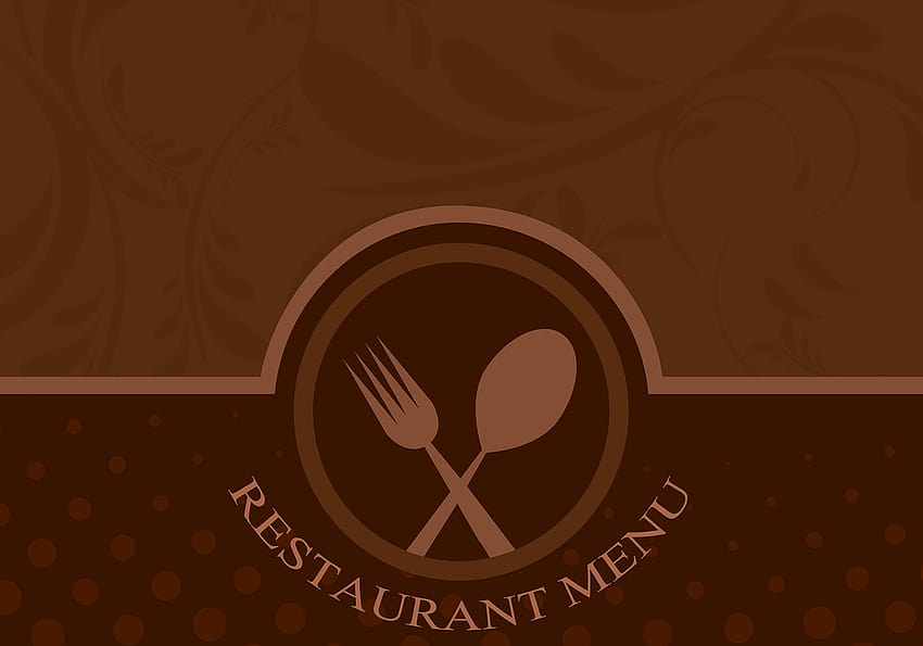 Vector de menú de restaurante fondo de pantalla