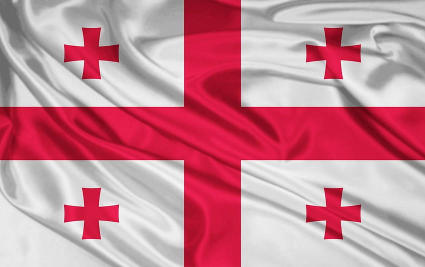 Bandera de Georgia, país de Georgia fondo de pantalla