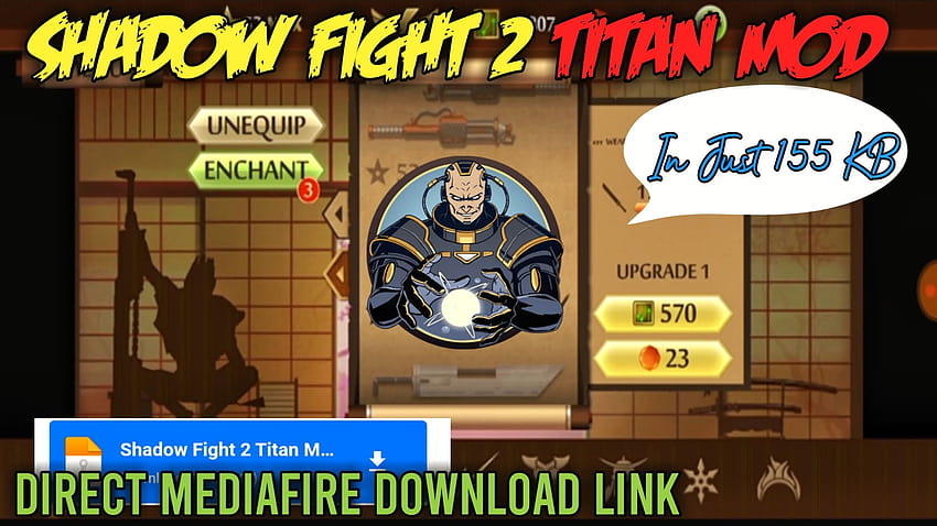Shadow Fight 2 Titan Mod HD wallpaper
