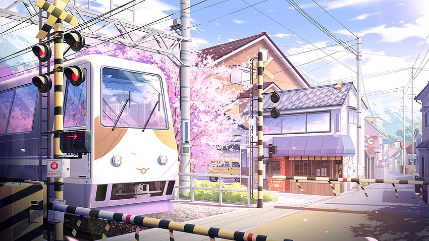 Anime Railroad, anime summer aesthetic HD phone wallpaper | Pxfuel