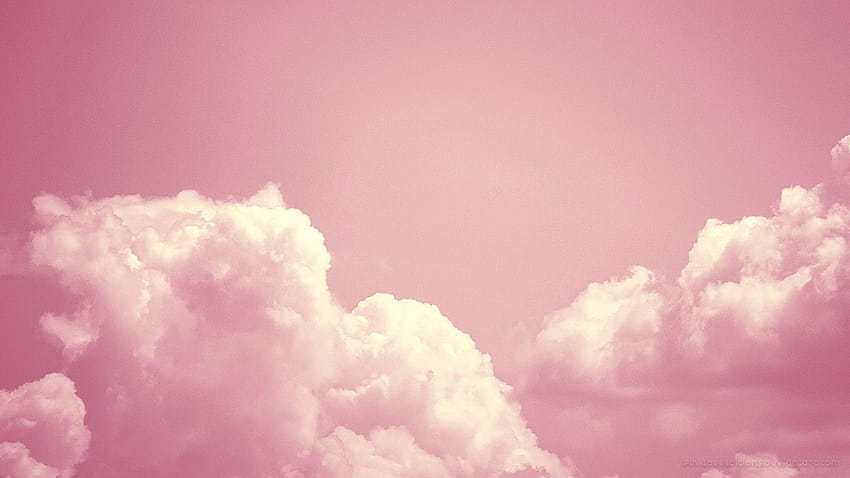 Rosa Tumblr, rosa Wolkenästhetik HD-Hintergrundbild